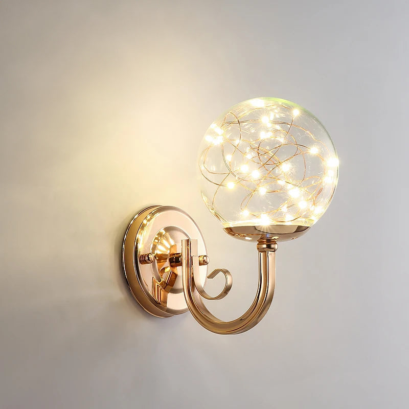 Applique Murale LED – Lampe en Verre Coloré pour Décoration Élégante Maison Bureau