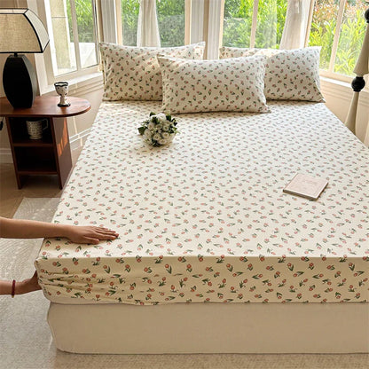 Drap-housse coton respirant – Housse de lit confortable pour sommeil à la maison