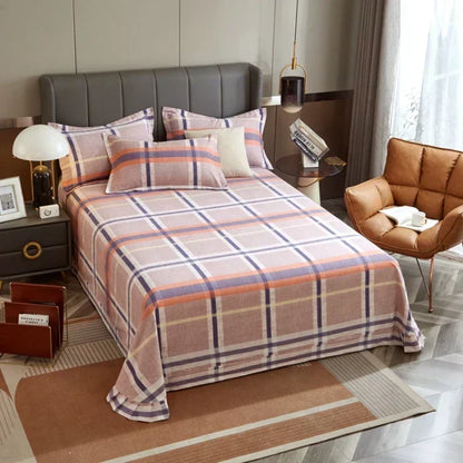 Draps de Lit Coton Vintage – Literie Confort Luxueux pour Maison et Bureau