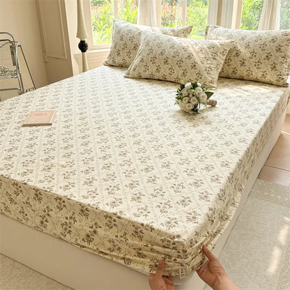 Drap-housse coton respirant – Housse de lit confortable pour sommeil à la maison