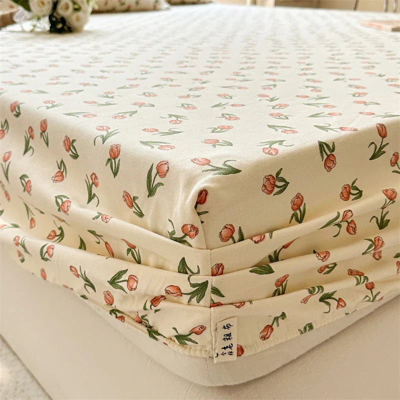 Drap-housse coton respirant – Housse de lit confortable pour sommeil à la maison