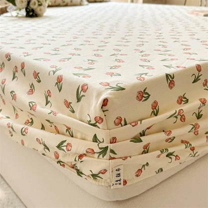 Drap-housse coton respirant – Housse de lit confortable pour sommeil à la maison