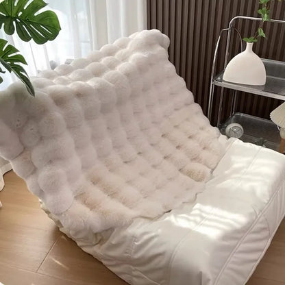 Tapis rond en fourrure synthétique – Tapis doux et confortable pour décoration intérieure et bureau