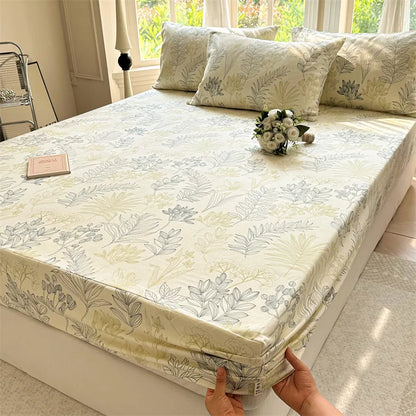 Drap-housse coton respirant – Housse de lit confortable pour sommeil à la maison