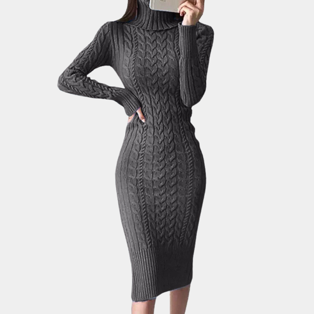 Robe élégante femme – Robe en tricot chic et fluide pour toutes occasions