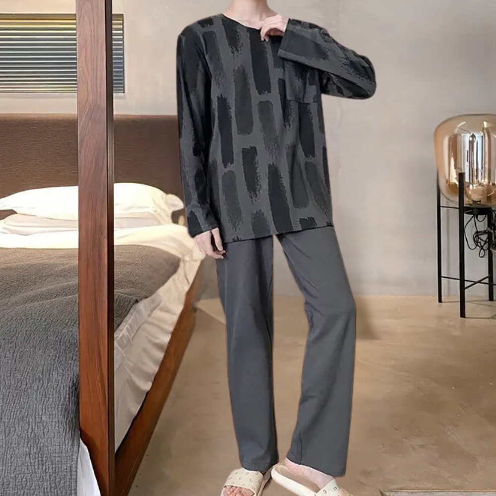 Pyjama homme confortable – Ensemble nuit doux et élégant