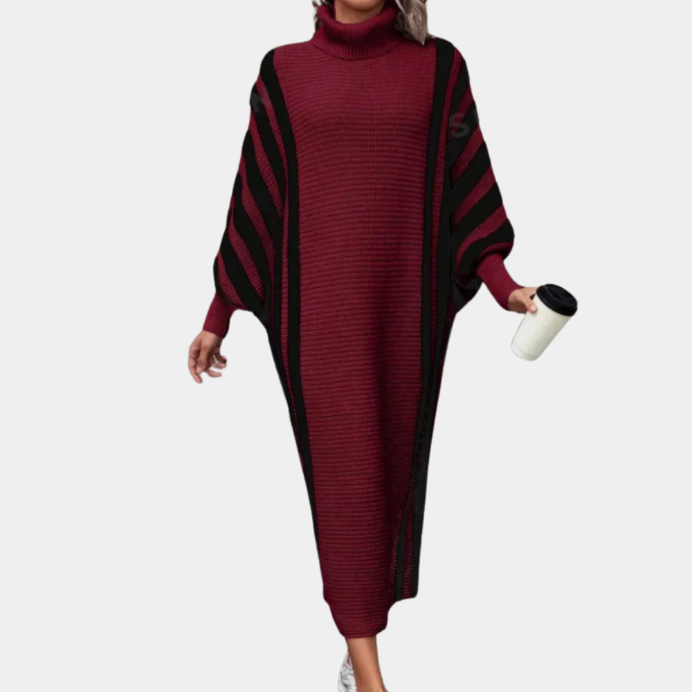 Robe tricotée femme – Robe chaleureuse et élégante pour l'hiver