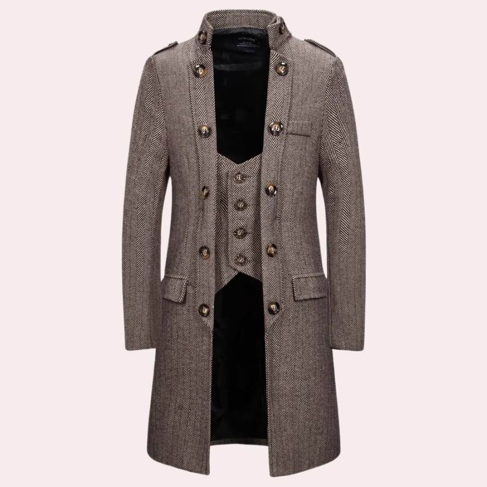 Manteau mi-long homme – Veste sophistiquée élégante et chic