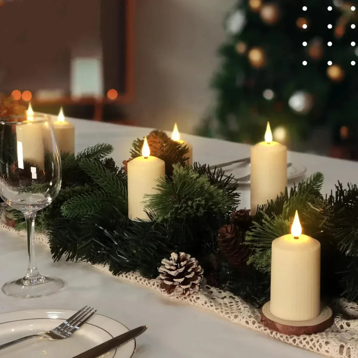 Bougies LED Étanches avec Télécommande – Décoration Maison et Bureau Élégante