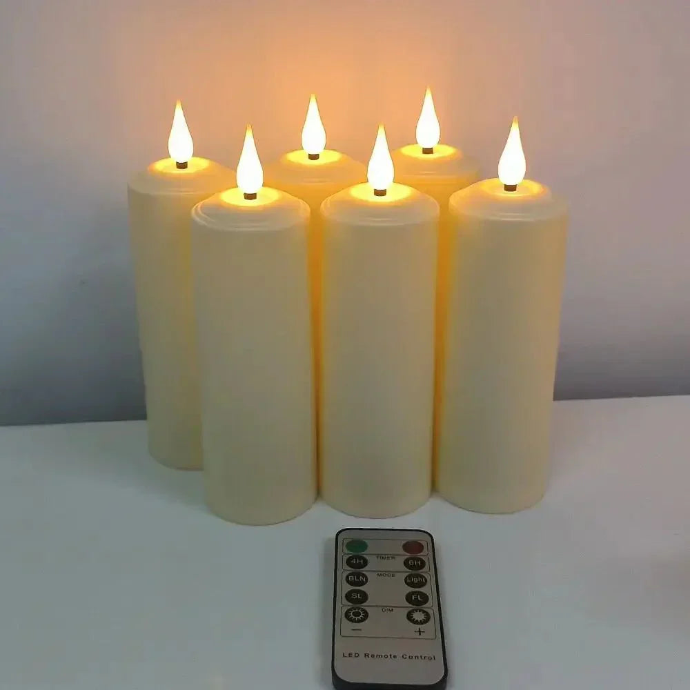 Bougies LED Étanches avec Télécommande – Décoration Maison et Bureau Élégante
