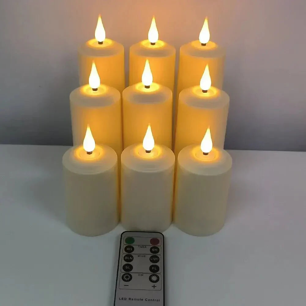 Bougies LED Étanches avec Télécommande – Décoration Maison et Bureau Élégante