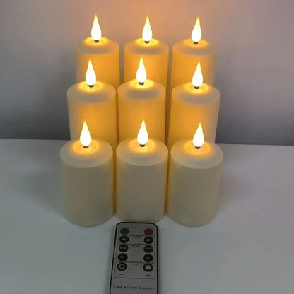 Bougies LED Étanches avec Télécommande – Décoration Maison et Bureau Élégante