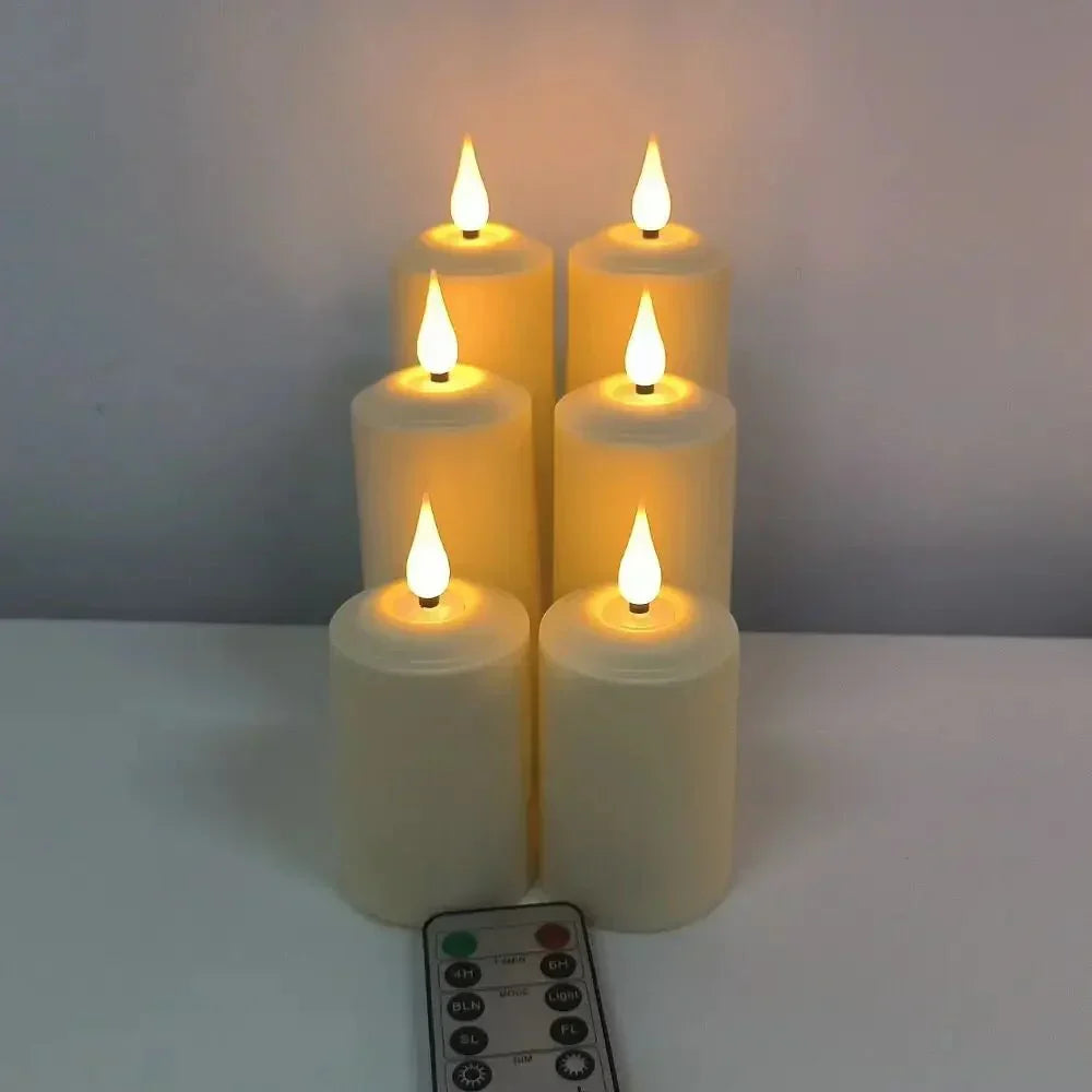 Bougies LED Étanches avec Télécommande – Décoration Maison et Bureau Élégante