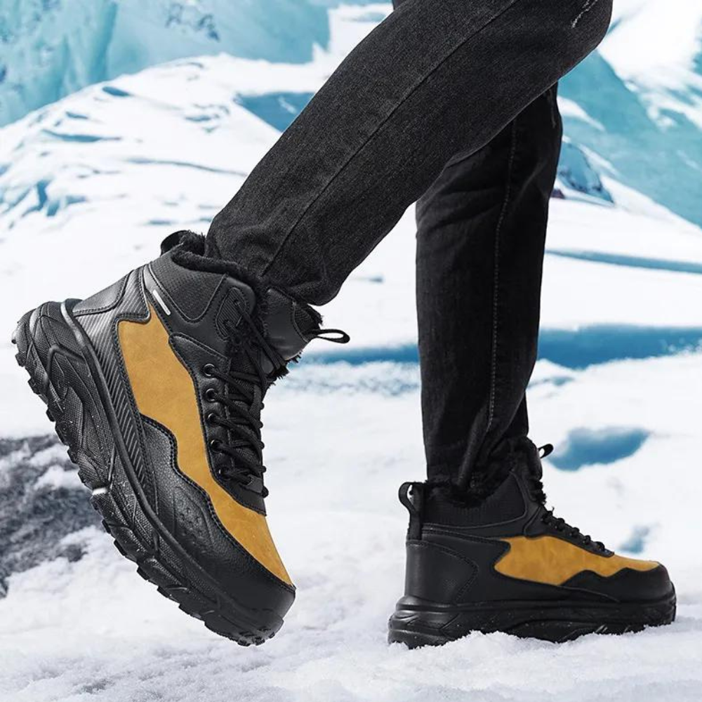 Bottes d'hiver tendance homme – Chaussures chaudes et imperméables pour le froid