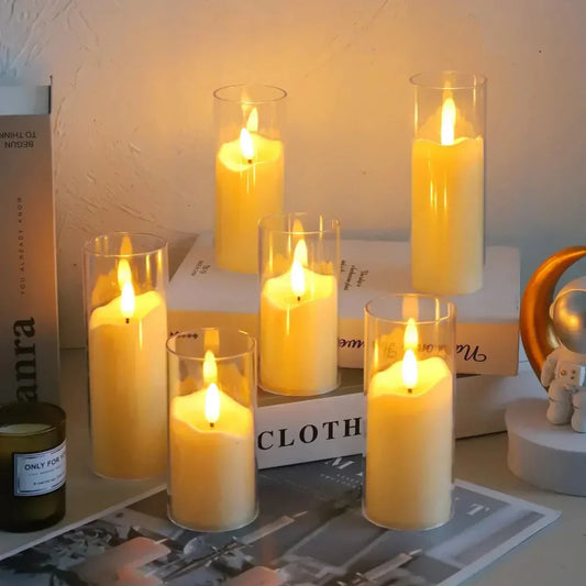 Bougies LED Décoratives – Bougies Acryliques Sans Flamme pour Ambiance Maison