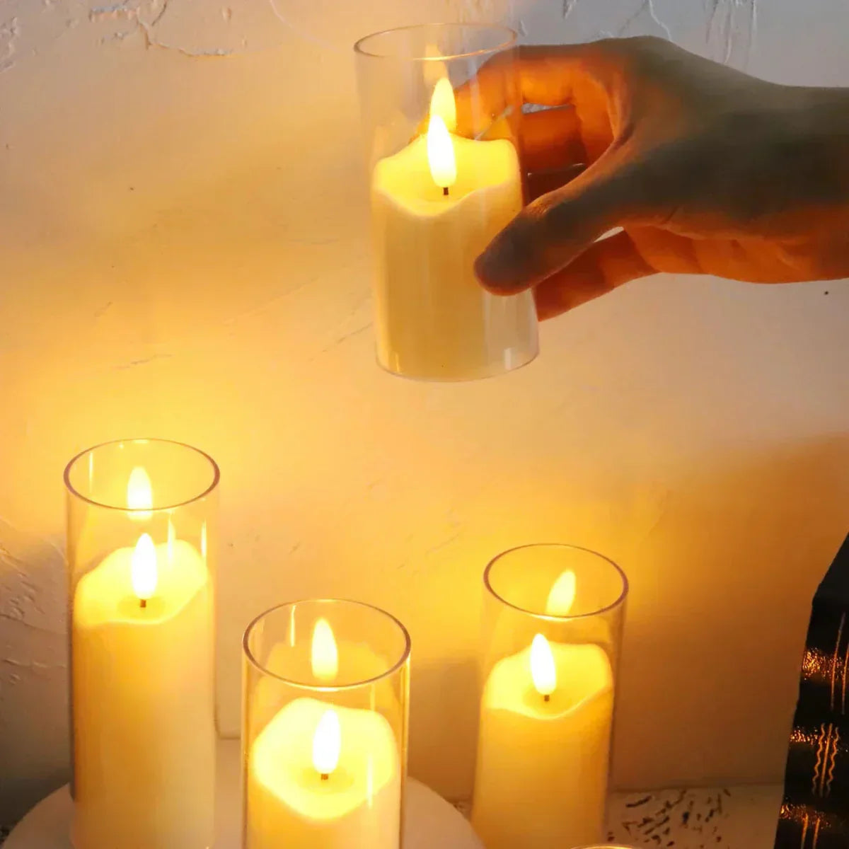 Bougies LED Décoratives – Bougies Acryliques Sans Flamme pour Ambiance Maison