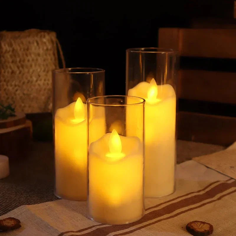 Bougies LED Décoratives – Bougies Acryliques Sans Flamme pour Ambiance Maison