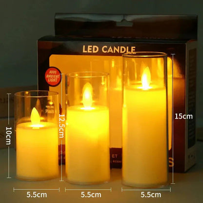Bougies LED Décoratives – Bougies Acryliques Sans Flamme pour Ambiance Maison
