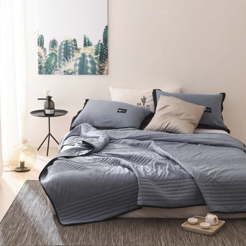 Housse de couette bambou – Housse douce et respirante confort toute saison
