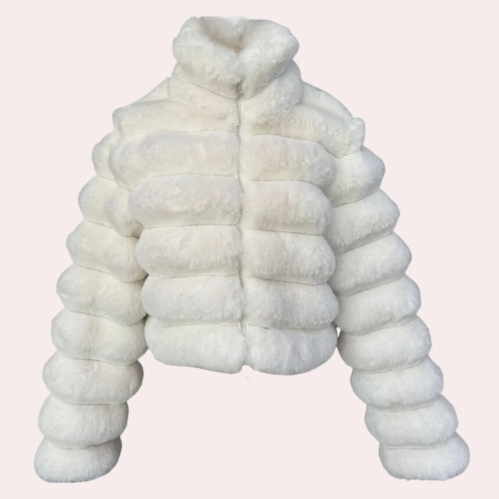 Manteau en fourrure femme – Manteau élégant et chaud pour hiver