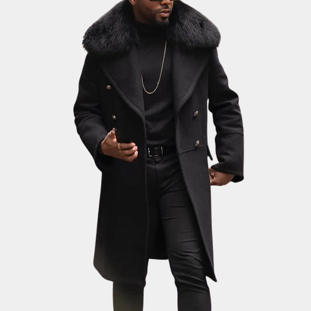 Manteau d'hiver homme – Manteau élégant à col chic et chaud