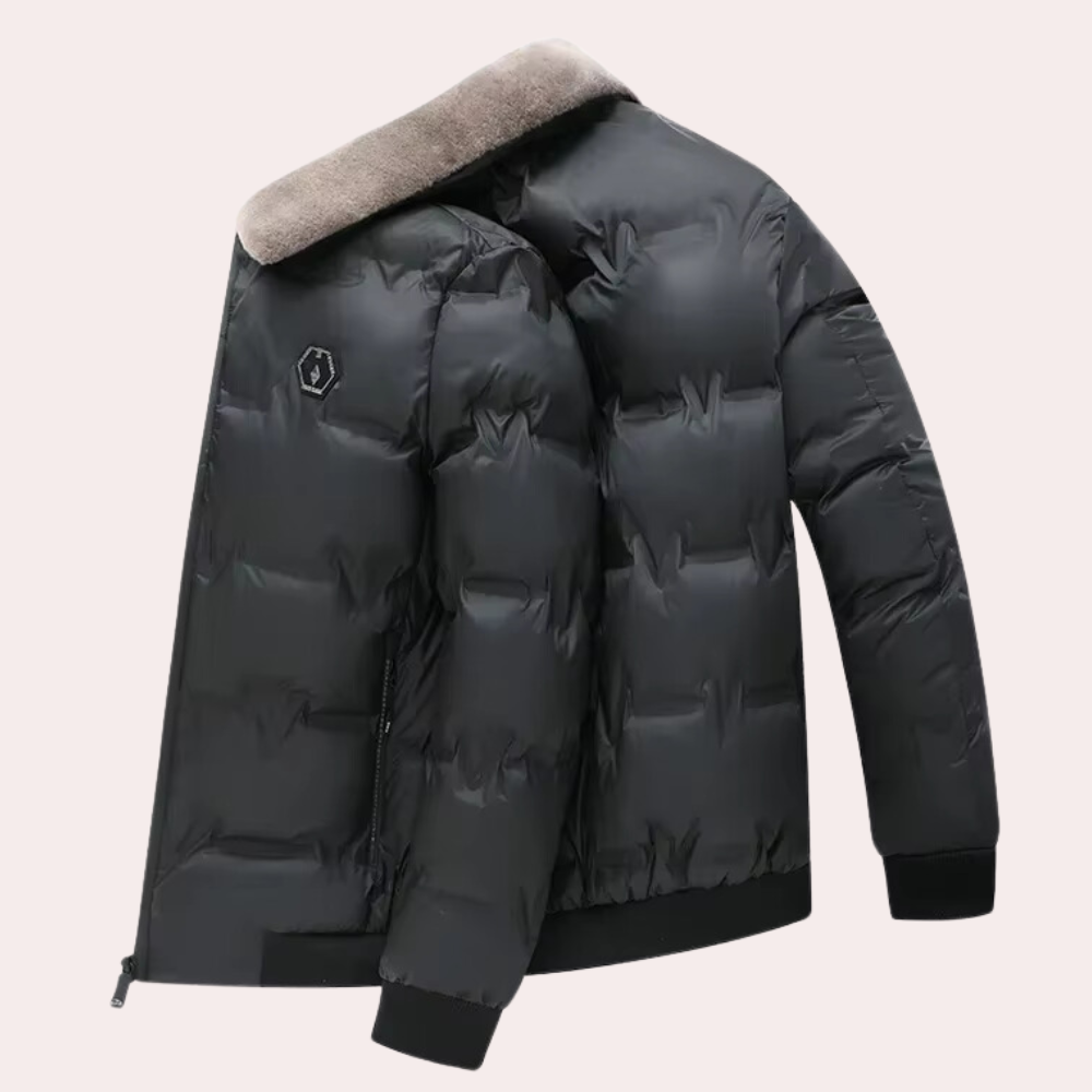 Manteau d'hiver homme – Veste chaude et confortable en laine pour le froid