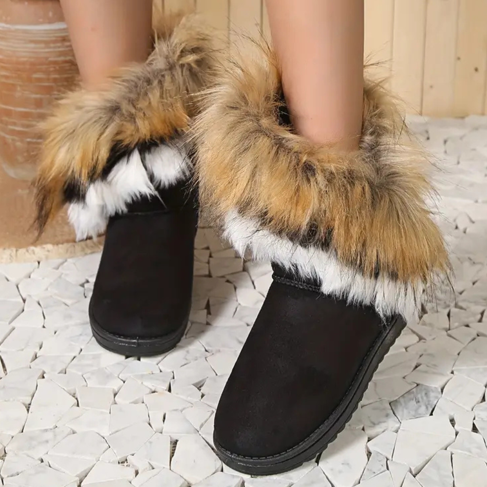 Bottes d'hiver femme – Bottes confortables et tendance en cuir chaud