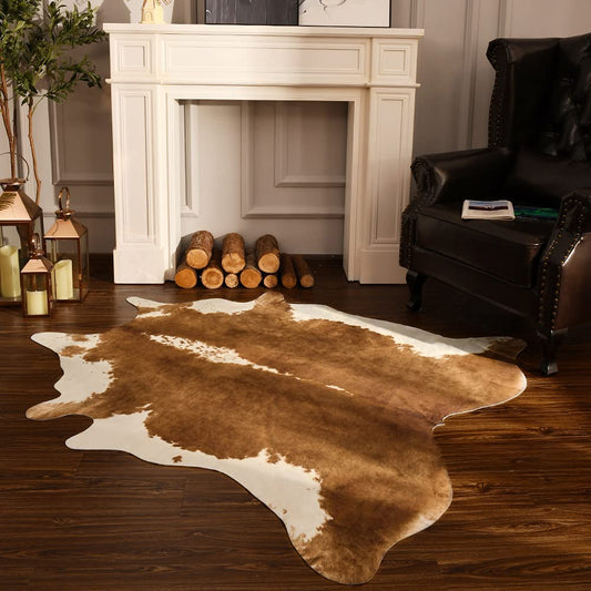 Tapis en fausse fourrure luxe – Tapis décoratif doux pour intérieur et salon