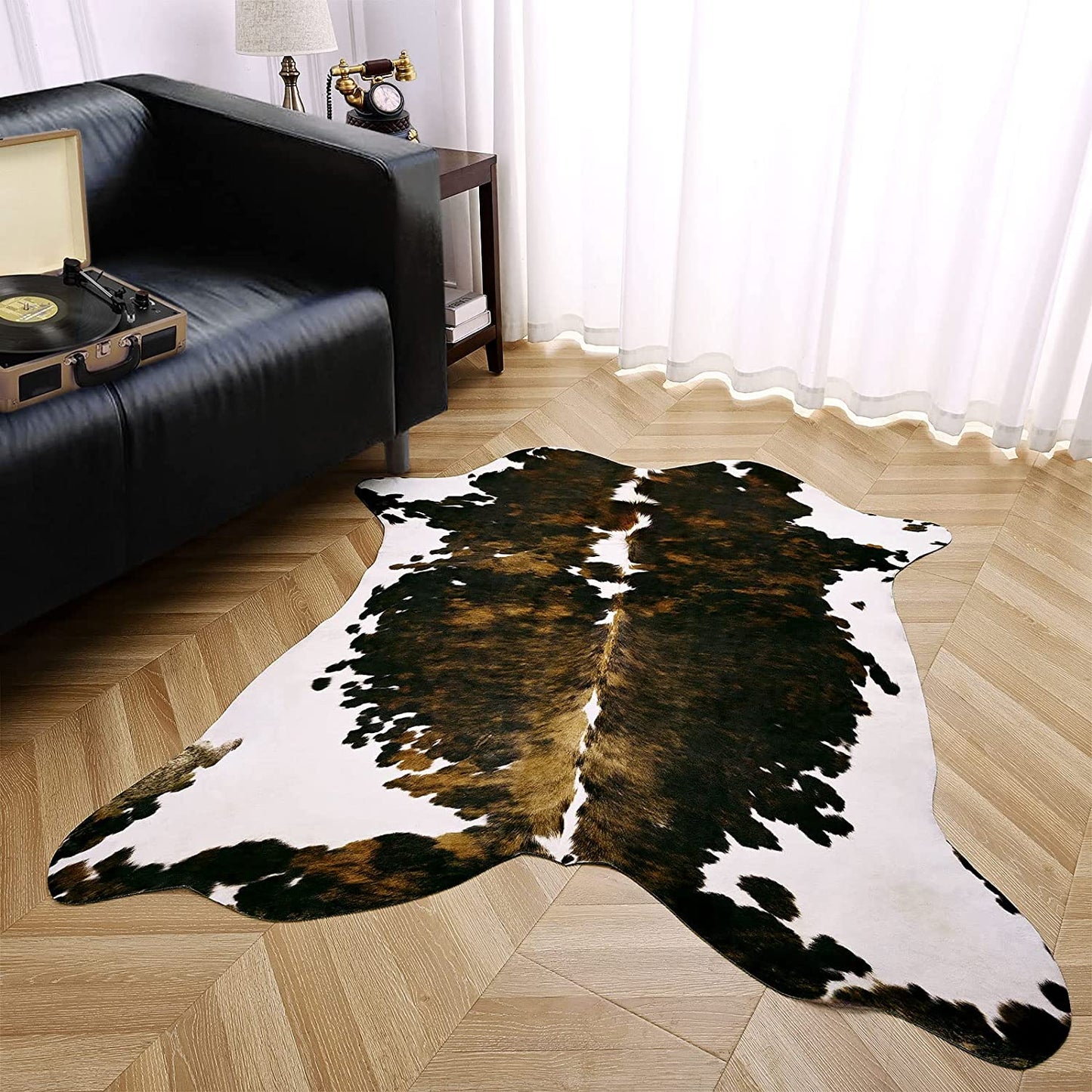 Tapis en fausse fourrure luxe – Tapis décoratif doux pour intérieur et salon