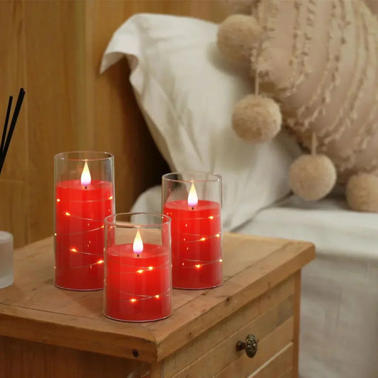 Bougies LED effet flamme réaliste – Décoration maison et bureau élégante
