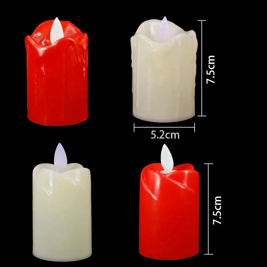 Bougies LED sans flamme – Décoration anniversaire et célébrations intérieures
