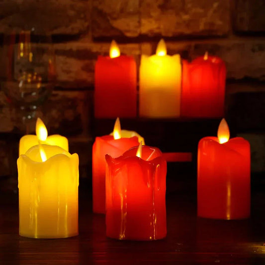 Bougies LED sans flamme – Décoration anniversaire et célébrations intérieures