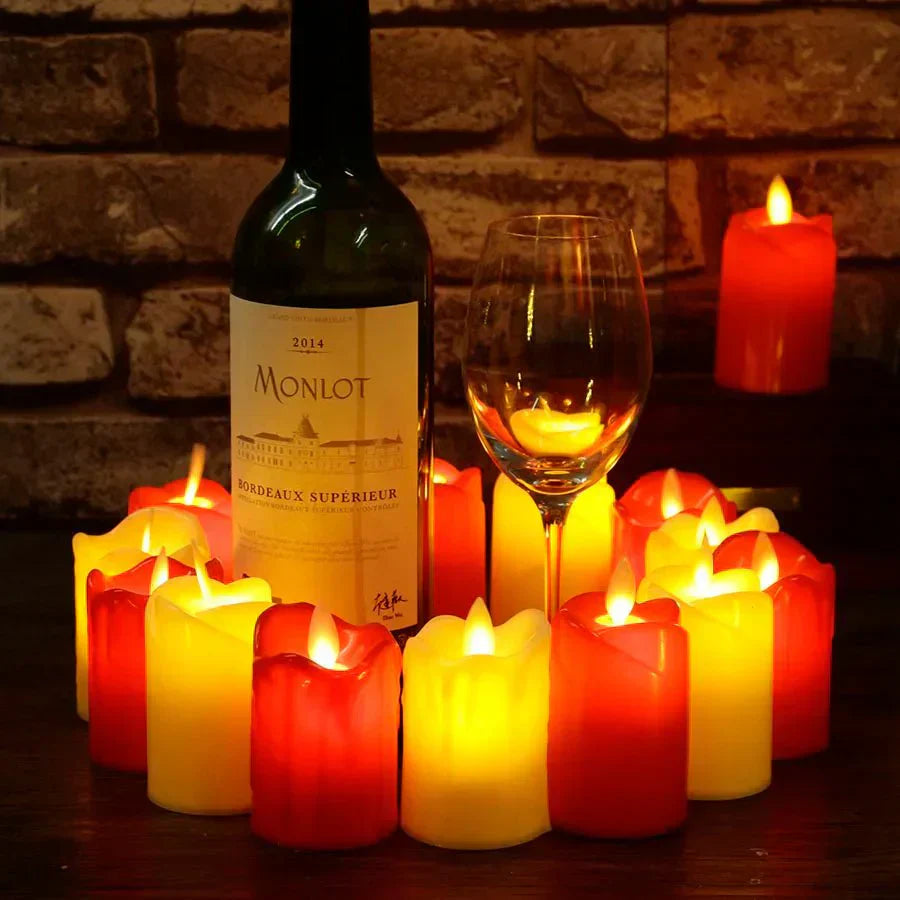 Bougies LED sans flamme – Décoration anniversaire et célébrations intérieures