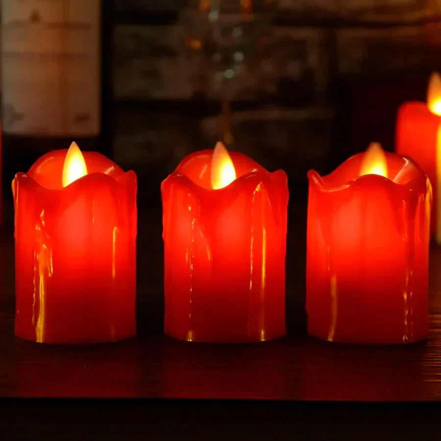 Bougies LED sans flamme – Décoration anniversaire et célébrations intérieures