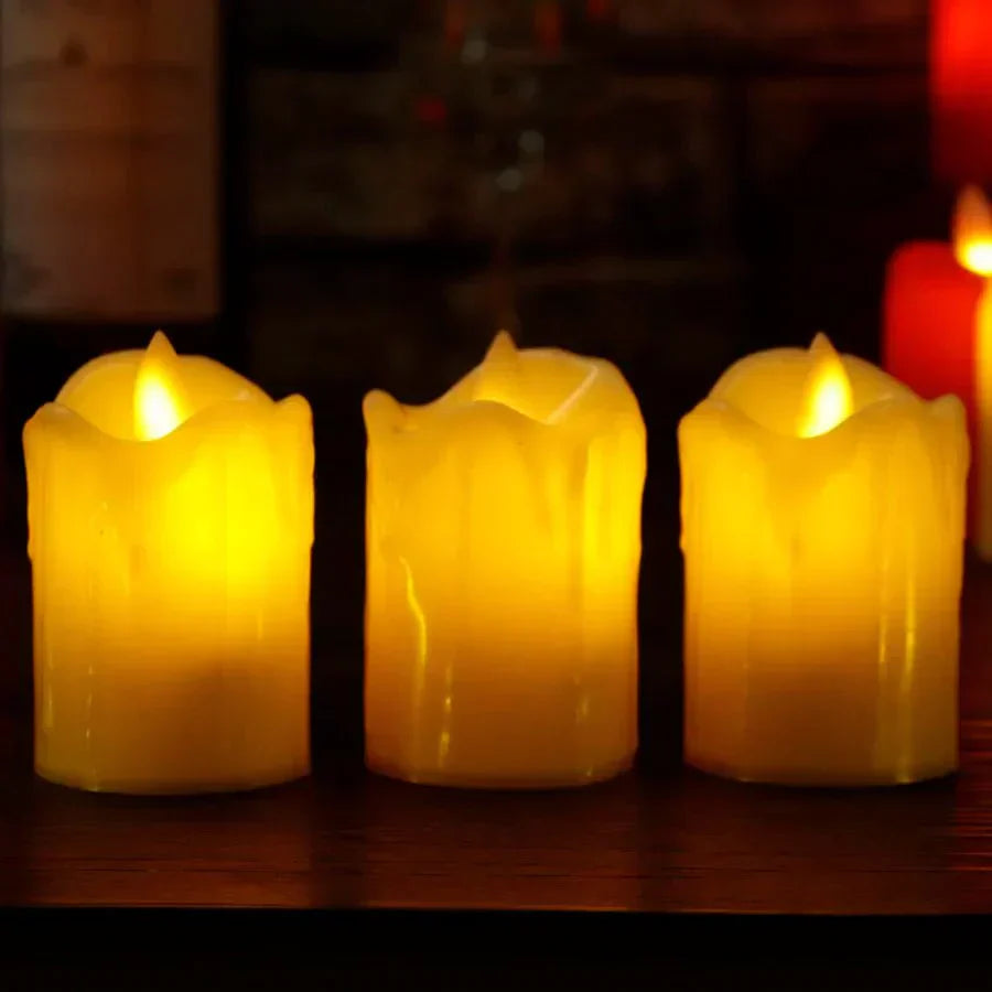 Bougies LED sans flamme – Décoration anniversaire et célébrations intérieures
