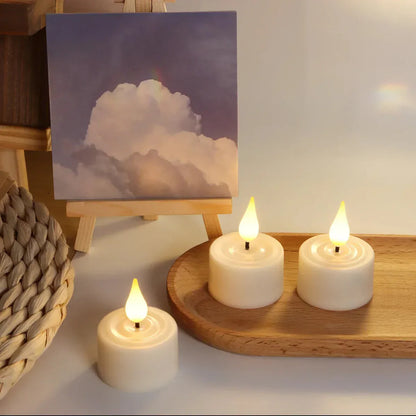 Bougies LED décoratives – Bougies clignotantes sans flamme pour ambiance intérieure