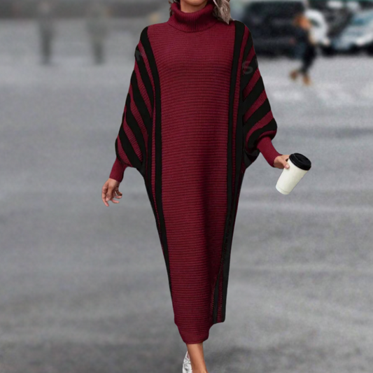 Robe tricotée femme – Robe chaleureuse et élégante pour l'hiver