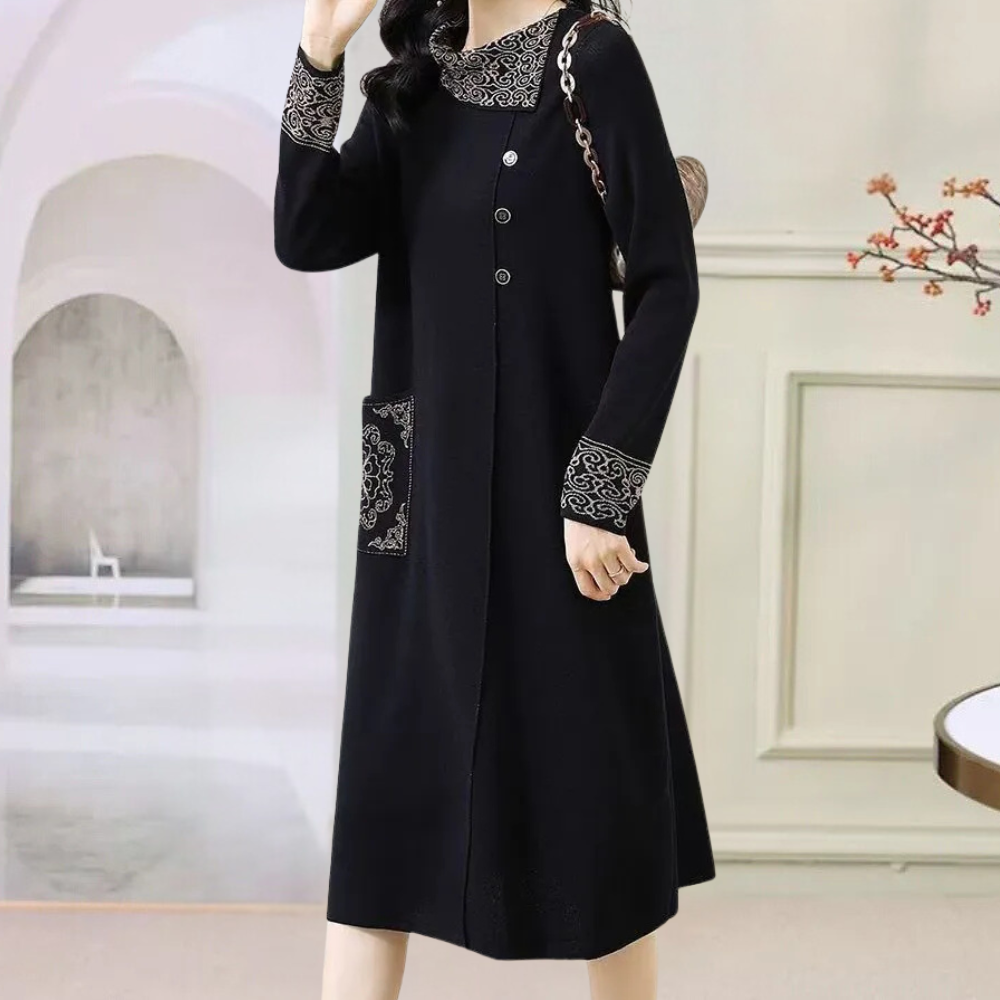 Robe élégante femme – Robe épaisse chic pour occasions spéciales