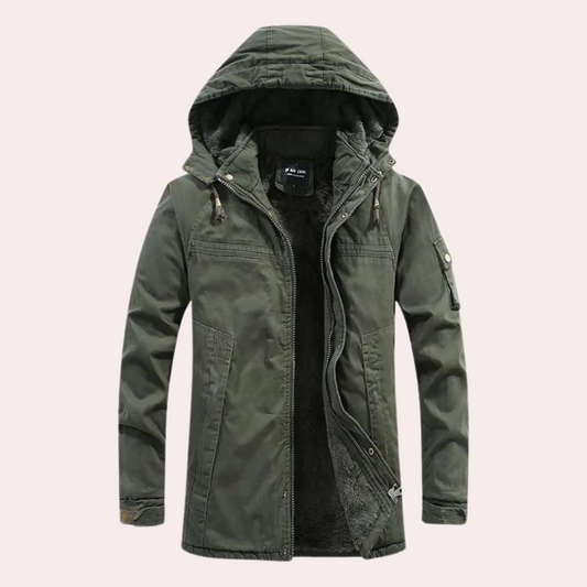 Manteau d'hiver homme – Veste à capuche confortable et chaude