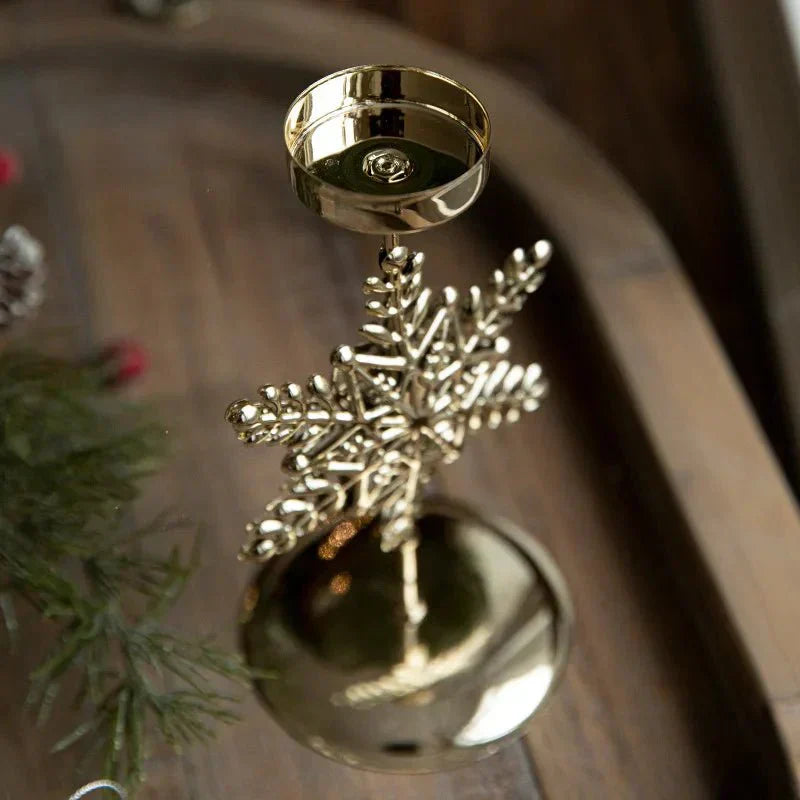 Support de bougie chauffe-plat Noël – Décoration intérieure arbre étoile festive