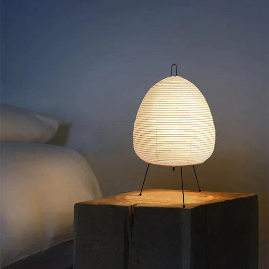 Lampe de sol en papier de riz – Lampe japonaise cosy pour maison et bureau