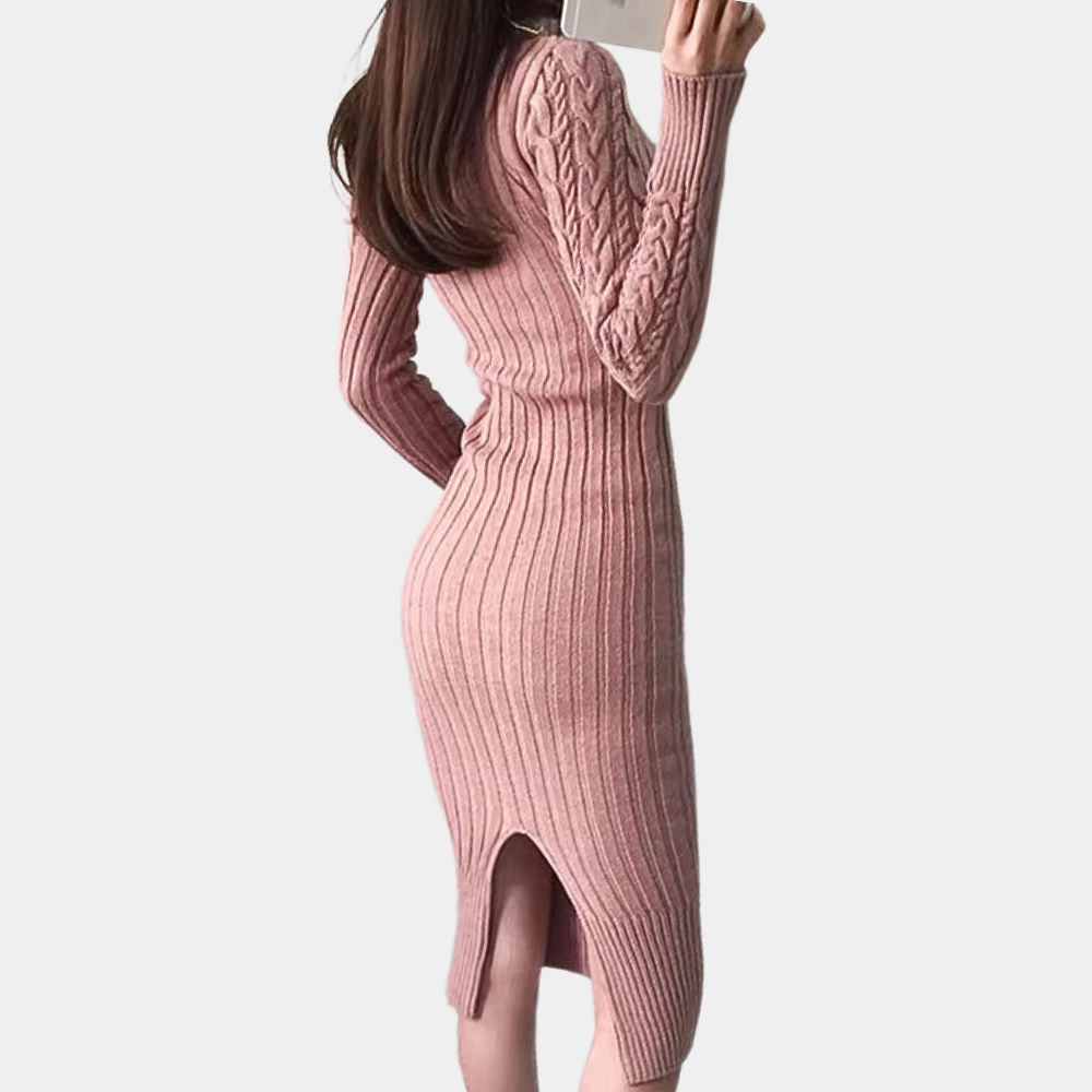 Robe élégante femme – Robe en tricot chic et fluide pour toutes occasions