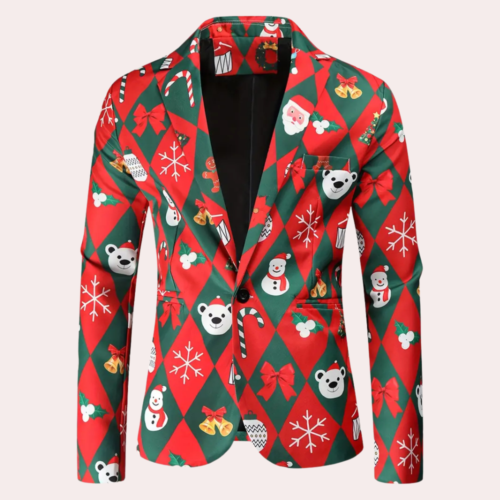 Blazer tendance homme – Veste de Noël élégante et chic