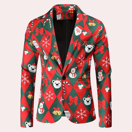 Blazer tendance homme – Veste de Noël élégante et chic