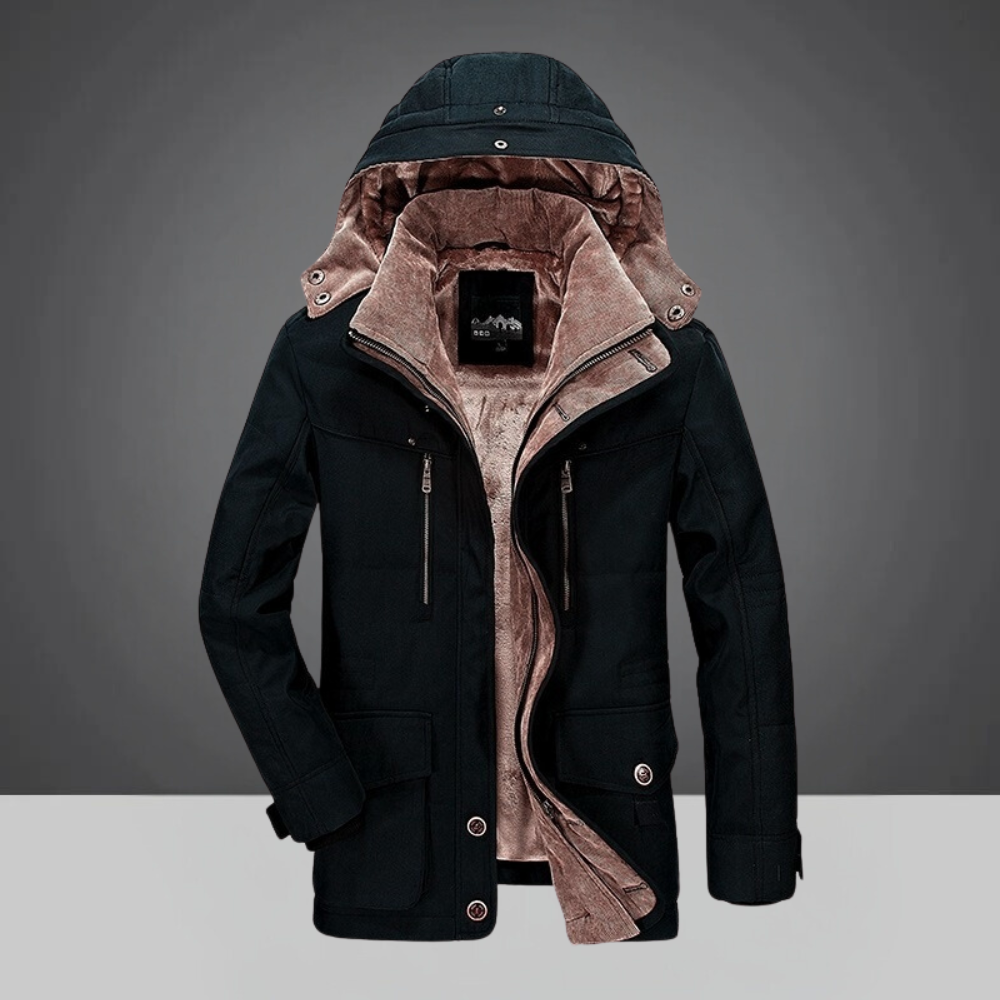 Manteau d'hiver homme – Manteau élégant à capuche chaud et stylé