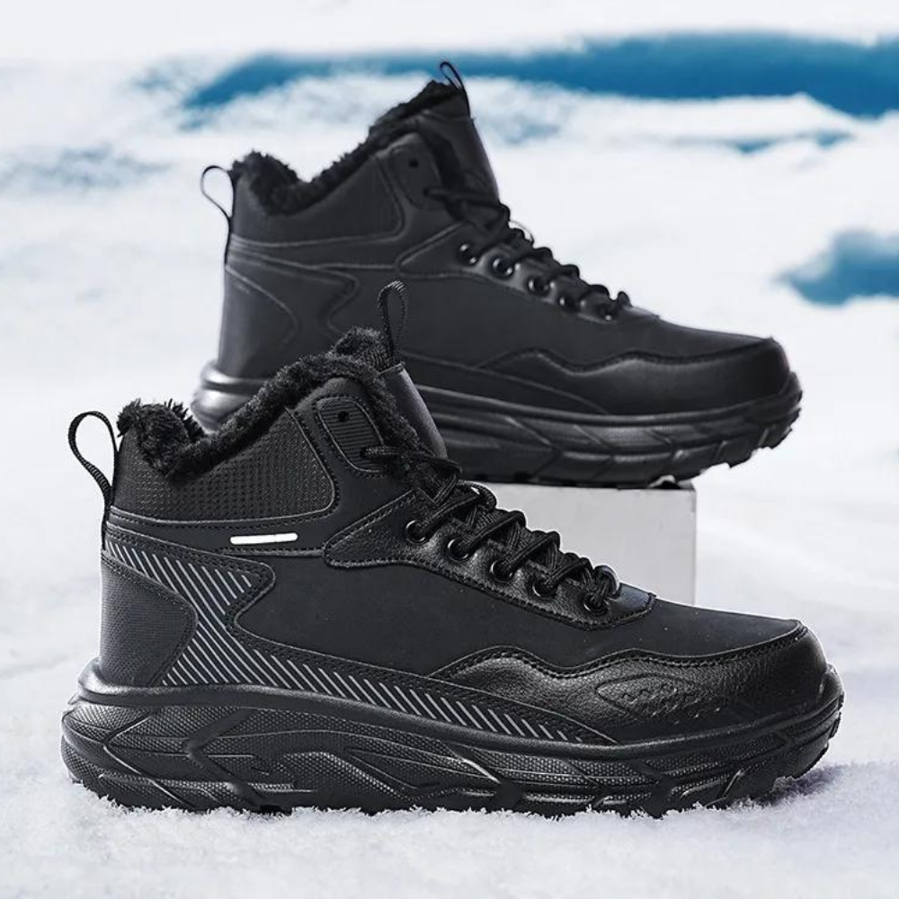 Bottes d'hiver tendance homme – Chaussures chaudes et imperméables pour le froid