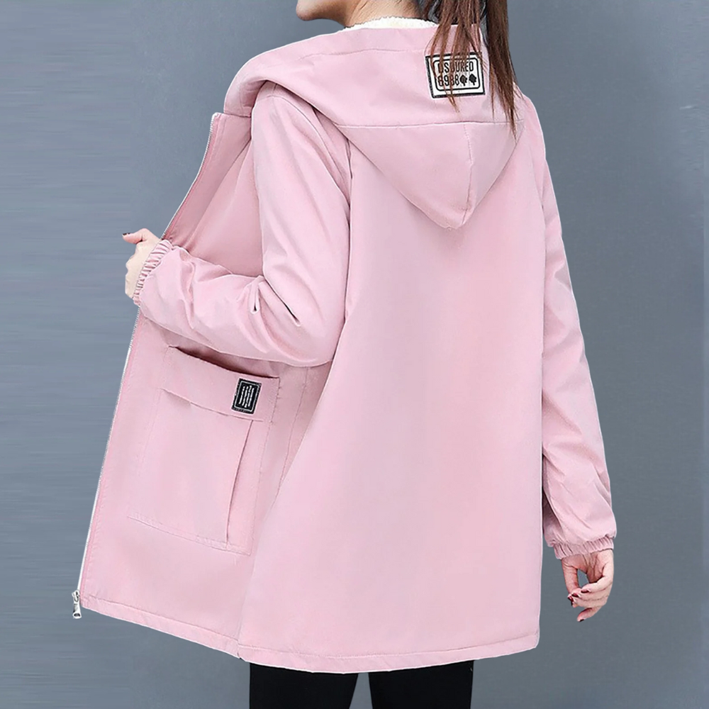 Manteau à capuche femme – Veste chaude et élégante en tissu doux