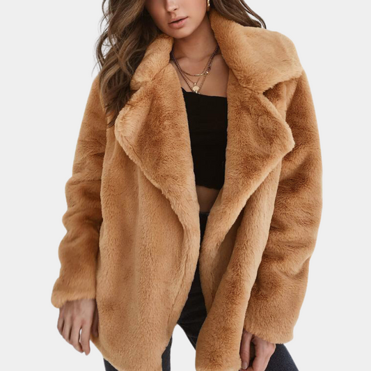 Manteau d'hiver femme – Manteau peluche élégant et chaud