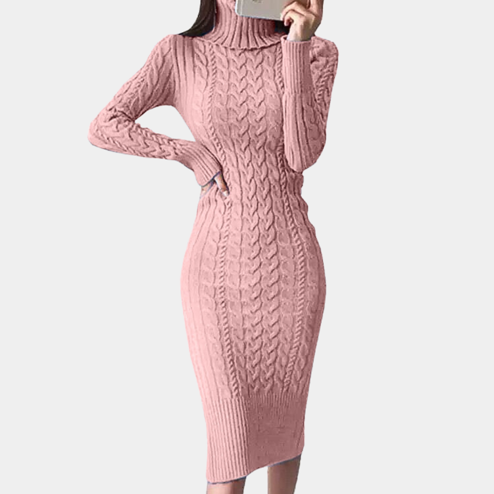 Robe élégante femme – Robe en tricot chic et fluide pour toutes occasions