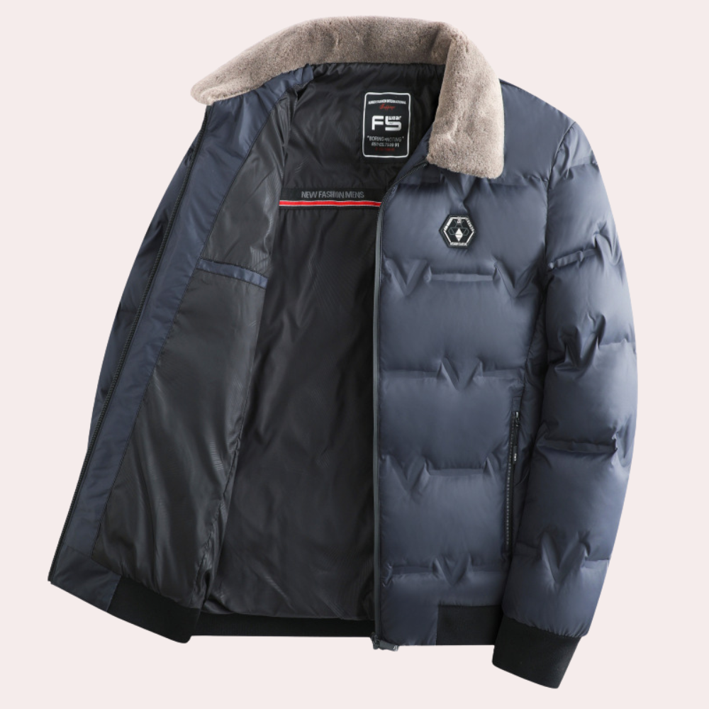 Manteau d'hiver homme – Veste chaude et confortable en laine pour le froid